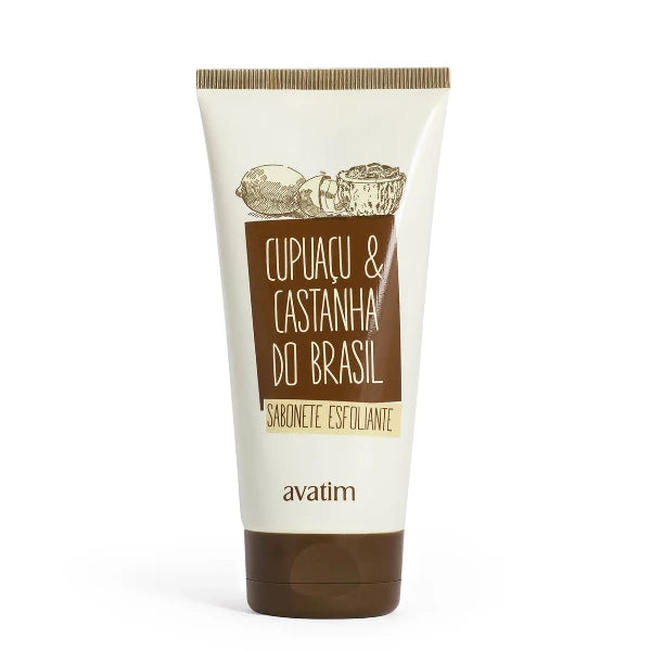 AVATIM - Sapone Liquido Esfoliante Cupuaçu & Noce del Brasile 180ml