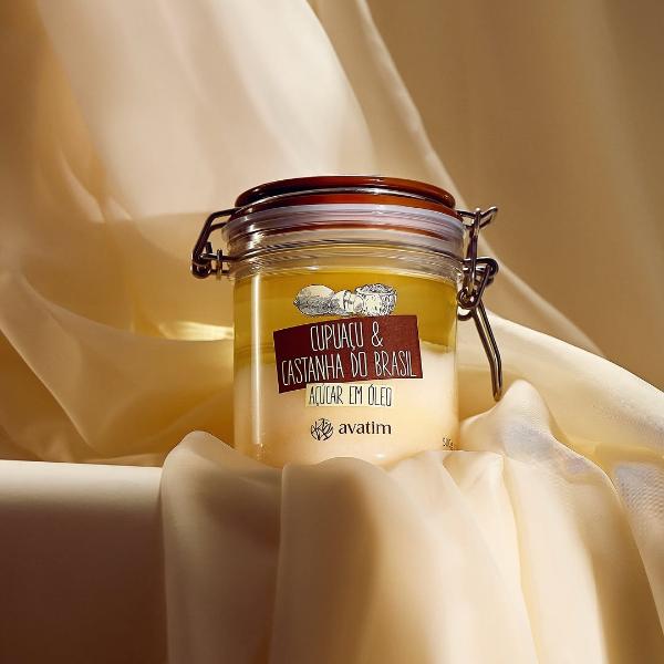 AVATIM - Scrub naturale zucchero in olio Cupuaçu e Noci Brasiliane 500g